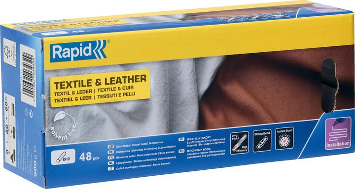 Image du produit Rapid Bâtons de colle pour textile et cuir Ø12x190mm 48 pièces