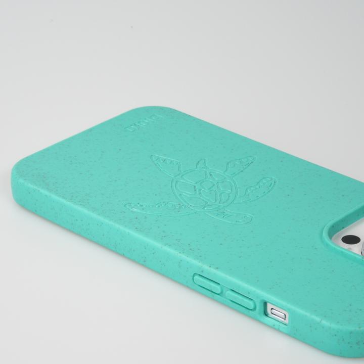 Actual product image Bioka Coque biodégradable et compostable Eco-Friendly Esprit de la tortue Turquoise (Apple iPhone 14 Pro Max)