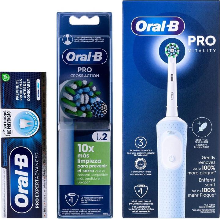 Produktbild Oral-B Vitality Pro + Pasta + 2 końcówki (Oszillierende Zahnbürste)