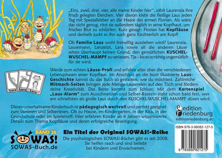 Immagine prodotto Familie Laus zieht aus! Das fröhlich illustrierte Vorlese- und Mitmachbuch zum Thema Kopfläuse (Tedesco, Heike Georgi, Roswitha Schweizer, Sigrun Eder, 2022)