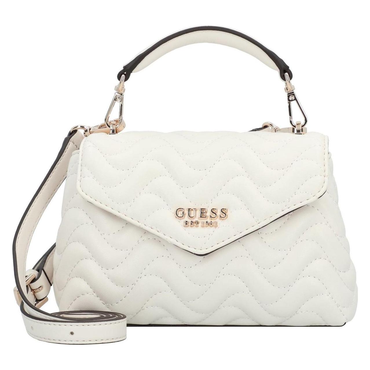 Guess, Damen, Handtasche, Melisandra Mini Tp Hndle Flap, Beige