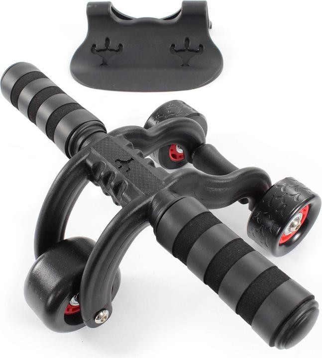 Produktbild Luxtri Bauchroller Kniematte 3 Räder AB Roller Bauchmuskeltrainer Fitnessgerät