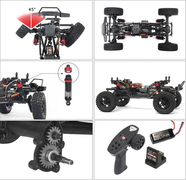 Produktbild Furitek FX118 FURY WAGON RTR GRÜN BRUSHLESS 1/18 RC CRAWLER KIT (RTR Ready-to-Run)