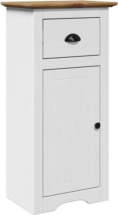 VidaXL Bathroom cabinet BODO White and brown 44x30x90 cm