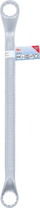 Produktbild BGS Doppel-Ringschlüssel tief gekröpft SW 18 x 19 mm (19 mm, 18 mm)