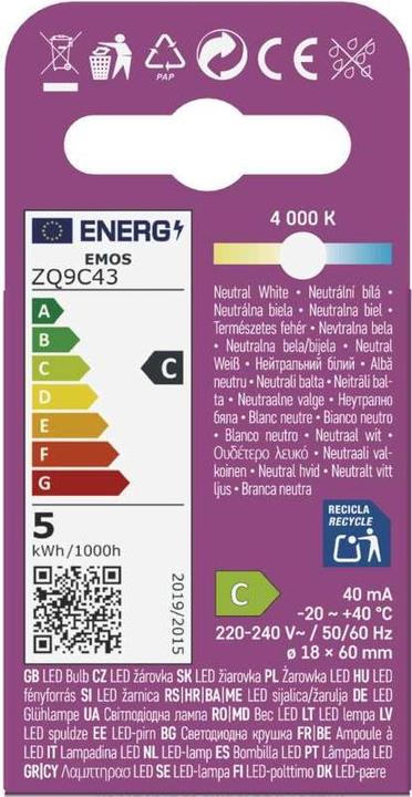 Produktbild Emos LED Lampe Classic (G9, 806 lm, 1x)