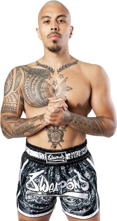 Image du produit 8Weapons 8 WEAPONS Muay Thai Shorts Carbon Sak Yant Tigers black (M)