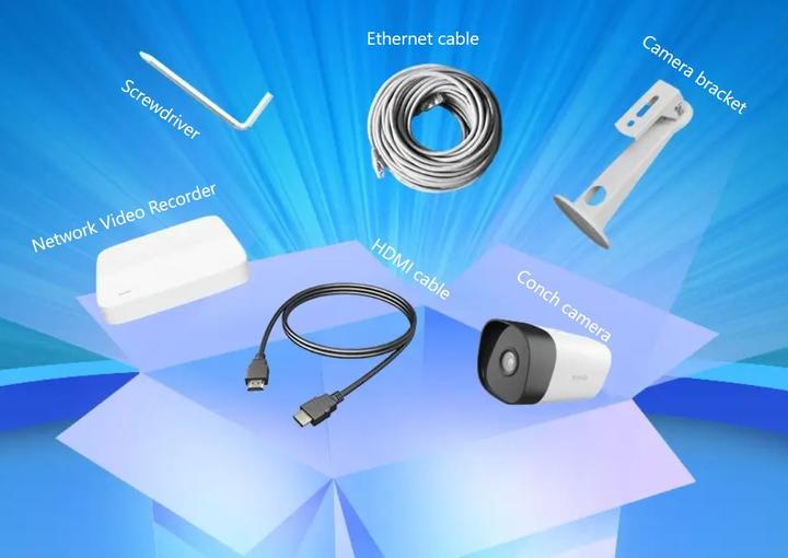 Produktbild Tenda Zestaw Do Monitoringu 4-Kamery K4p-4tr (2560 x 1440 Pixels)