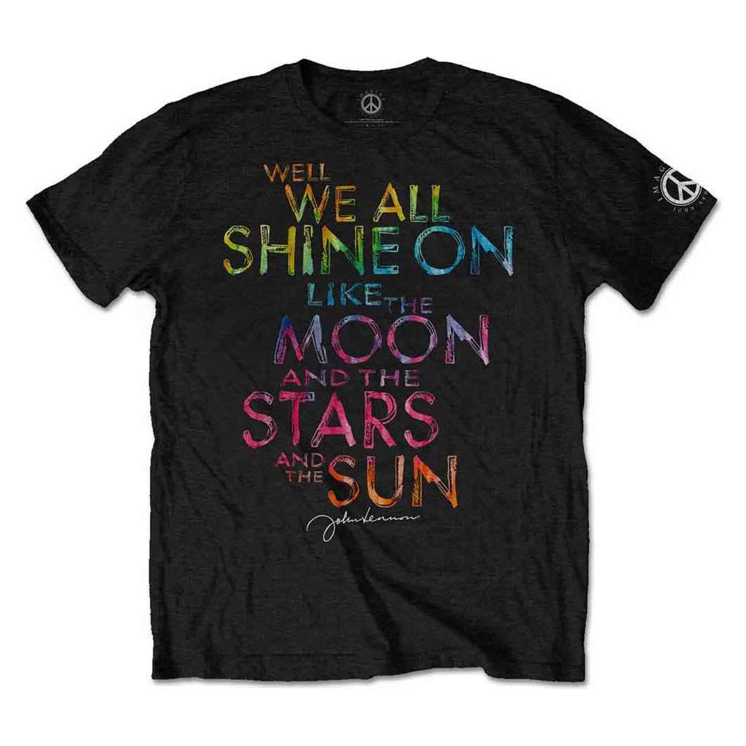 John Lennon, Herren, Shirts, Shine On, Schwarz, (Xl)