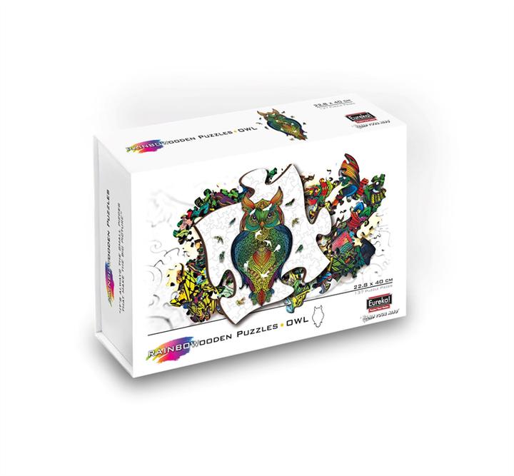 Image du produit Eureka Puzzle en bois 2D RainboWooden Owl (137 pièces)