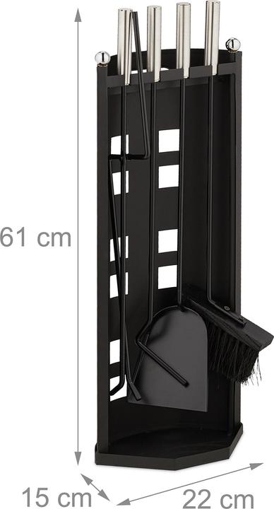 Produktbild Relaxdays 5-tlg. Kaminbesteck-Set