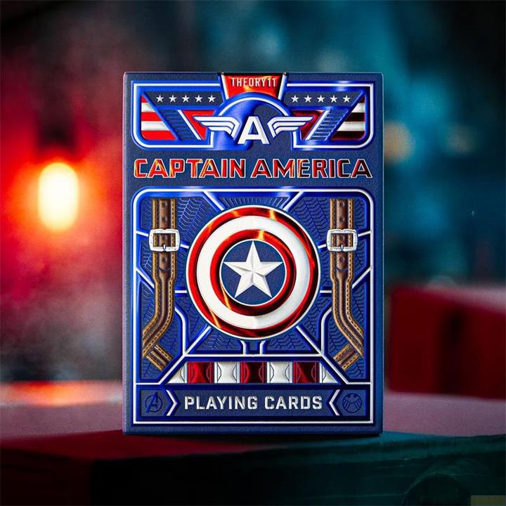 Actual product image Theory11 Captain America Spielkarten Patriotic Design (English)