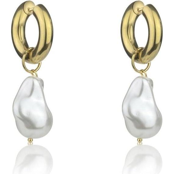 Marc, Orecchini, Malone - Elegant gold-plated 2-in-1 earrings with Mira pearl MCE24016G