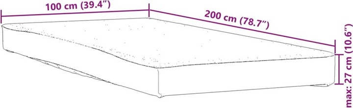 Produktbild VidaXL Matratzenschoner Matratzenauflage Matratzenschutz 100x200cm Wasserdicht (100 x 200 cm)