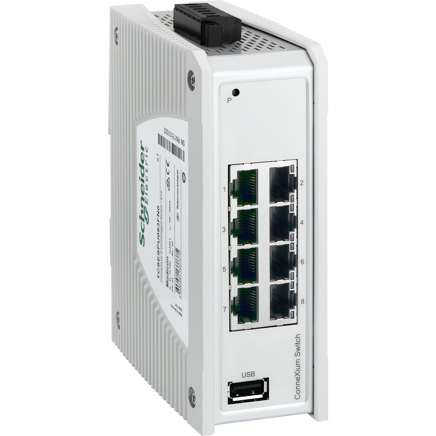 Schneider Electric Schneider TCSESPU083FN0 INTERRUTTORE DI CONNESSIONE (8 porte), Switch di rete