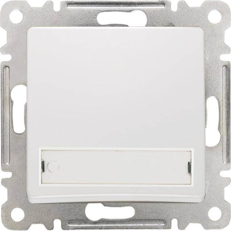 Makel, Campanello + Citofono, Lilium Modulo naturale campana a pulsante con targhetta 230V bianco