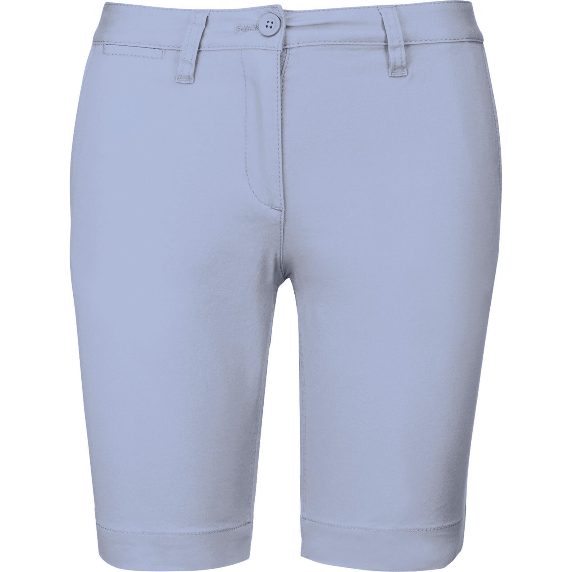 Kariban, Damen, Shorts, Chino Shorts für Damen, Blau, (42)