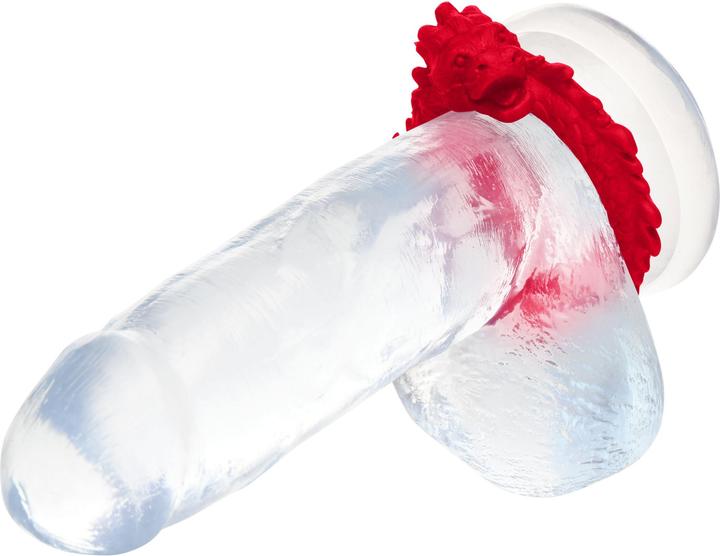 Produktbild Creature Cocks XR Brands Aufstieg des Drachen Silikon Penisring Rot (0.90 cm)