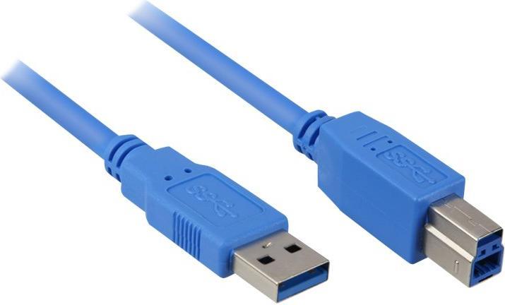 Actual product image Sharkoon USB 3.0 Stecker A auf Stecker B (1 m, USB 3.0)