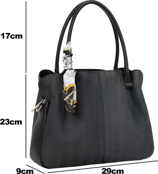 Immagine prodotto Gallantry Damen Shopper Chevron mit Tuch