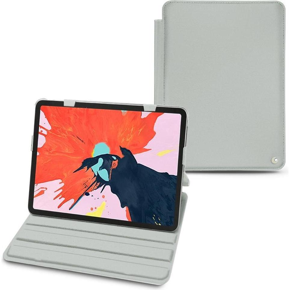 Noreve Lederschutzhülle horizontal (iPad Pro 12.9 2018 (3. Gen)), Tablet Hülle, Grau