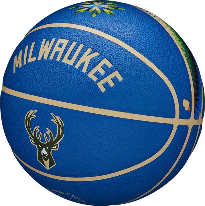 Produktbild Wilson Nba Team City Collector Basketball Milwaukee Bucks (7)