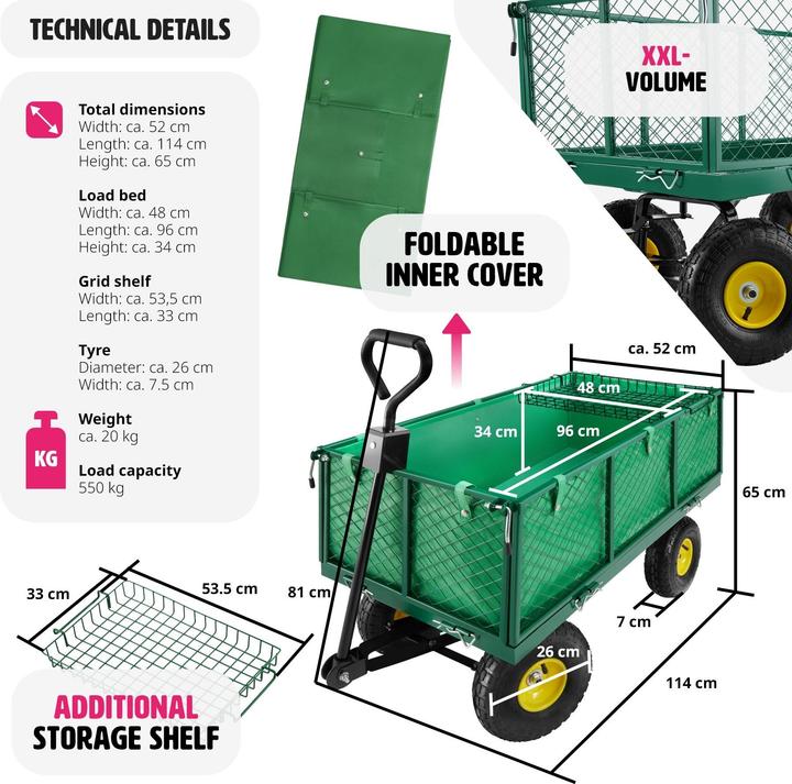 Produktbild tectake Bollerwagen