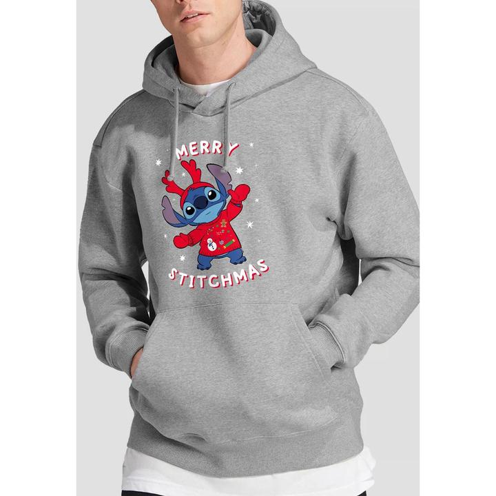 Immagine prodotto Lilo & Stitch Felpa con Cappuccio Cucitura Maglione di Natale Uomo (M)