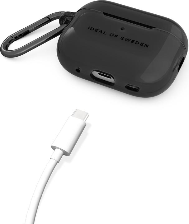 Actual product image iDeal Of Sweden Airpods Pro laadimiskarbiümbris (1/2 gen) Clear Case, Tinted Black (Headphone bag)