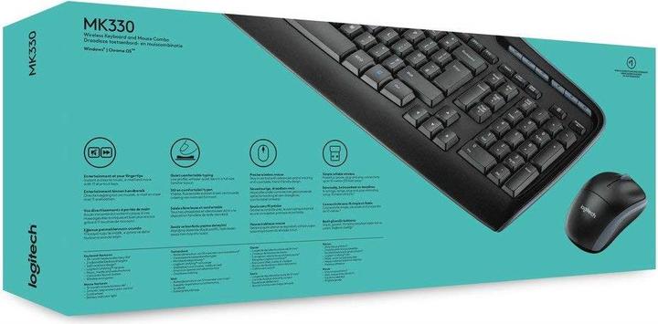 Immagine prodotto Logitech MK330 (DE, Senza fili)