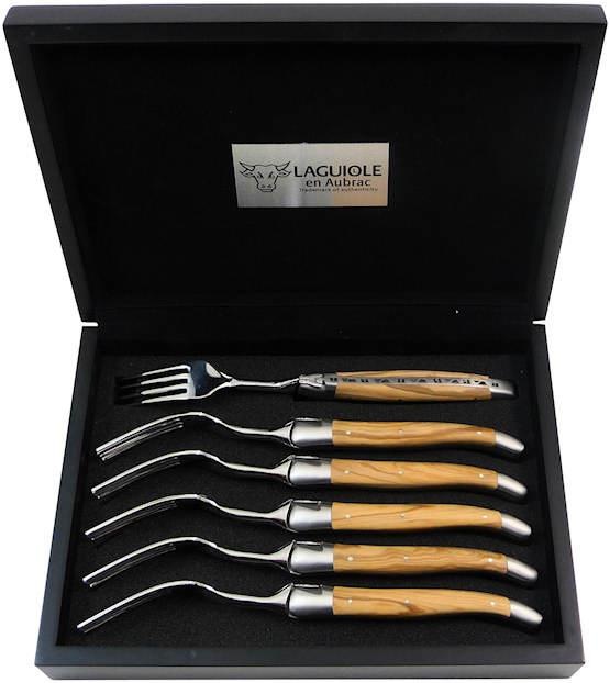 Image du produit Laguiole en Aubrac Fourchette en bois d'olivier (6 pièce(s))