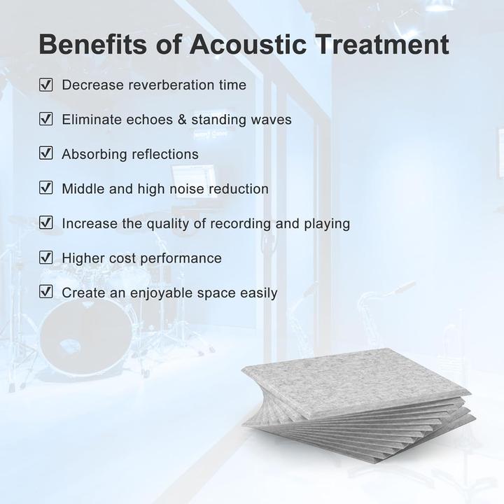 Produktbild Kuchoow Selbstklebende Akustikplatten-Set (12 Stück) (12 Stk.)