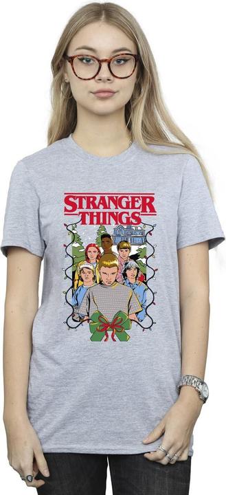 Immagine prodotto Netflix Stranger Things Christmas Poster Maglietta Ampia Donna (XXL)