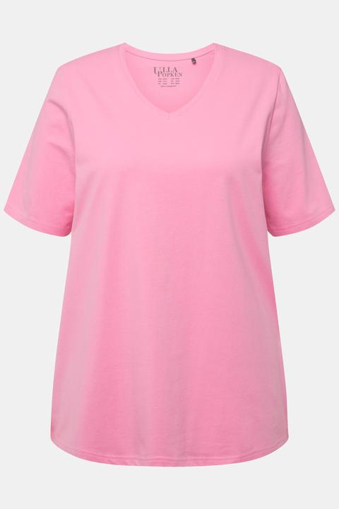 Actual product image Ulla Popken Essential V-Neck Stretch Tee (54)