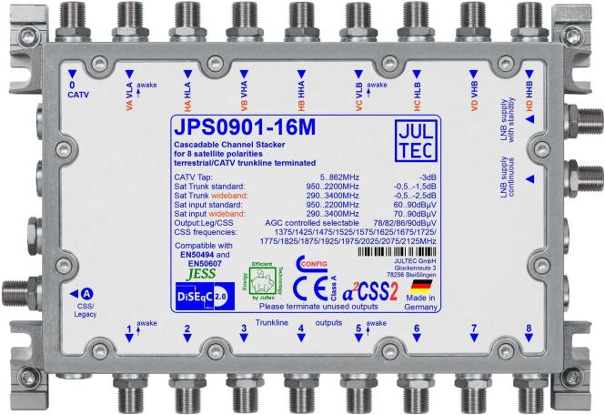 Jultec Einkabelumsetzer JPS0901-16M 9 auf 1/16UB ohne Netzteil (Antennenkabel)