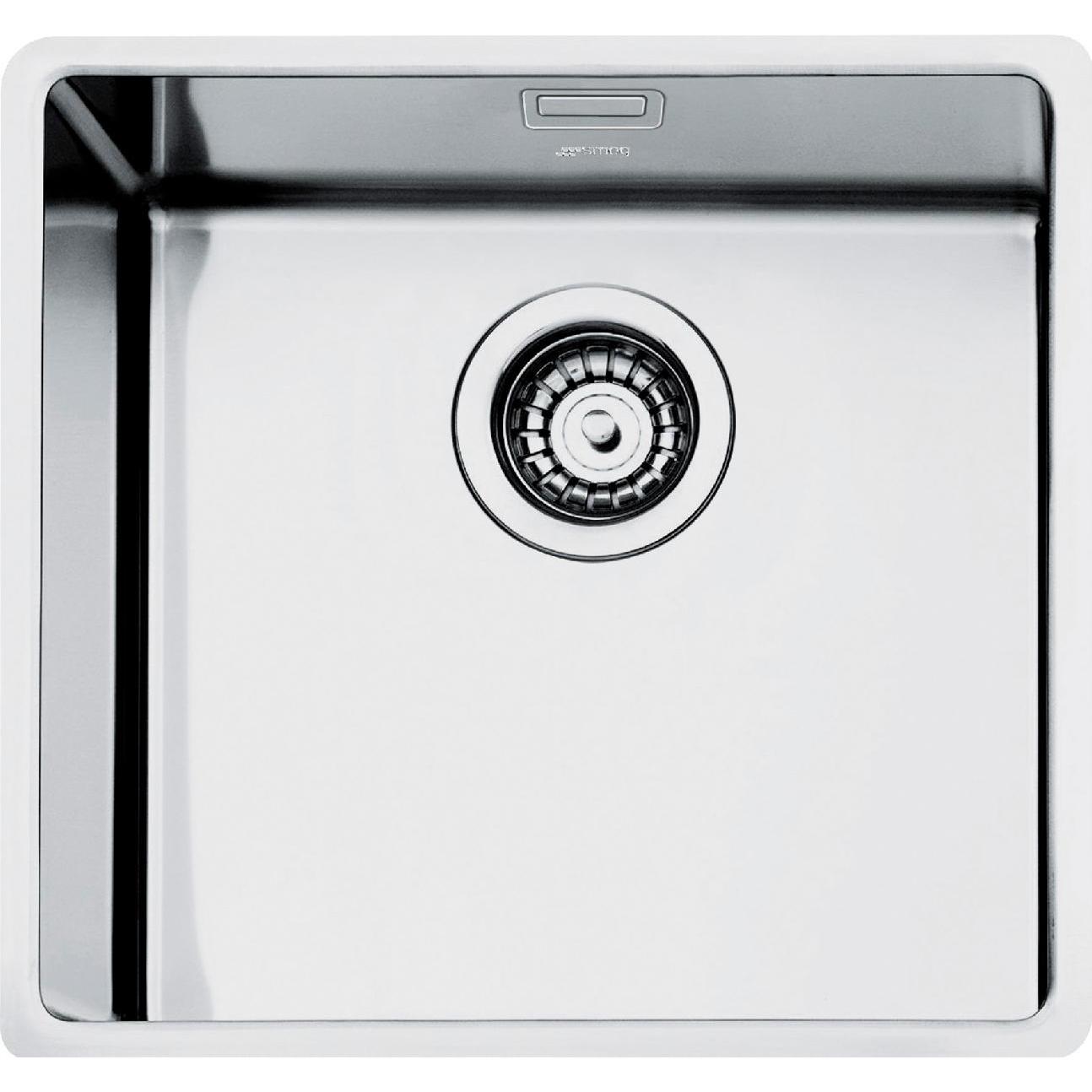 Smeg Argento Lavello, Spoelbak Vfu50sfr (Lavello Sottopiano, 44 Cm, 54 Cm)