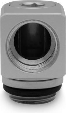 Produktbild EKWB EK-Torque Micro Adapter 90 Grad G1/4 Zoll AG auf G1/4 Zoll IG - drehbar, Satin Titan