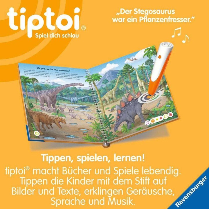 Immagine prodotto tiptoi Wir entdecken die Dinosaurier (Tedesco, Frisona inca, Stefan Richter, 2023)