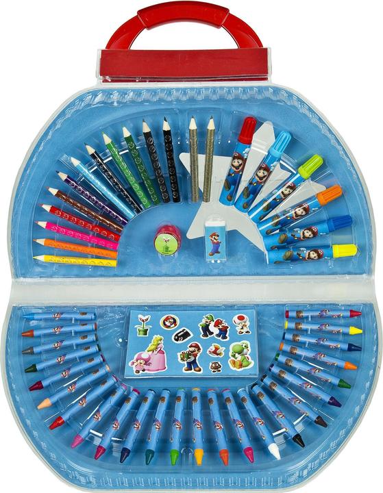 Actual product image Undercover Painting Set Suitcase Super Mario 51 pieces