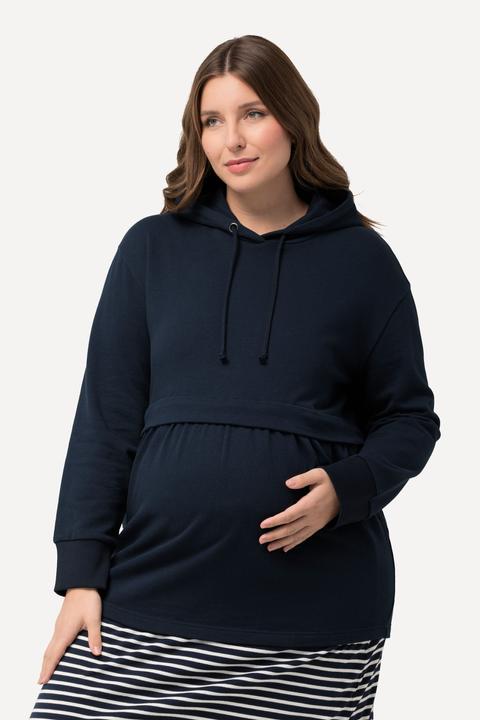 Produktbild Ulla Popken Bellieva Hoodie, GOTS, A-Line, Still-Funktion, Kapuze, Langarm (58)