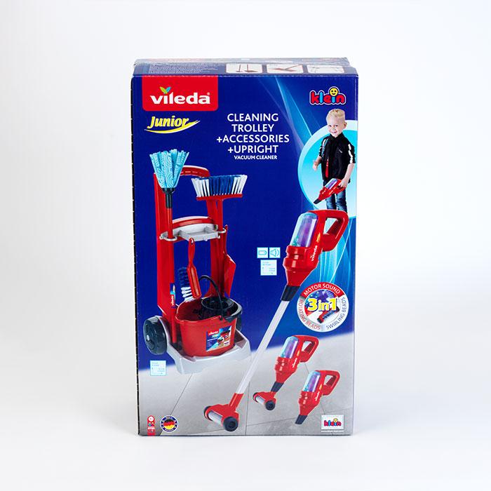 Produktbild Theo Klein Vileda Besenwagen mit Upright Staubsauger