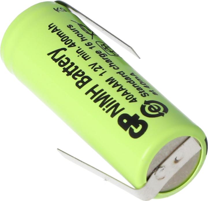 Actual product image GP Batteries Akku GP40AAAM, Size 2/3AAA mit Lötfahne Z-Form (1 pcs., 2/3 AAA)