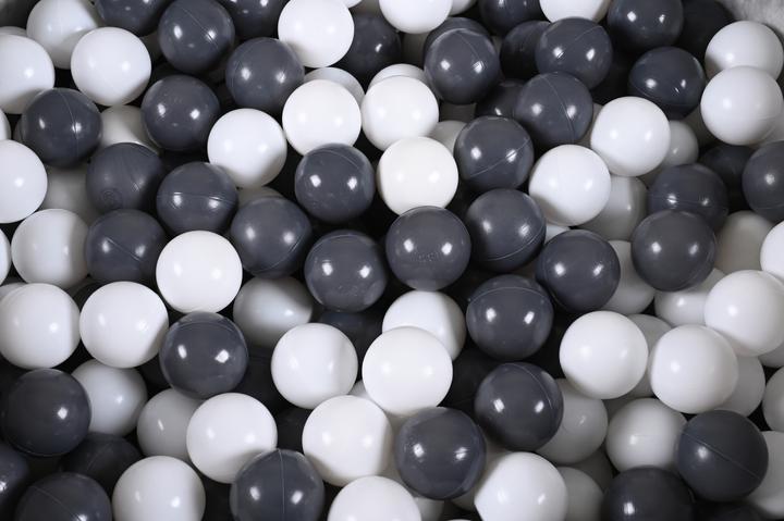 Actual product image Knorrtoys Bällebad soft - "Grey" - 300 balls grey/creme (ca. 6cm Durchmesser)
