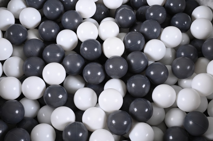 Produktbild Knorrtoys Bällebad soft - "Grey" - 300 balls grey/creme (ca. 6cm Durchmesser)