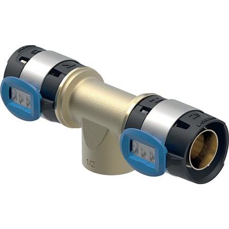 Geberit, Rohrverbindungstechnik, FlowFit T-Stck 32 x 3/4" x 32 mm IG 620163001 (Pressverbindung)