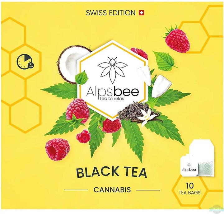 Produktbild AlpsBee Hanf Black Tea mit CBD (2.80 g)