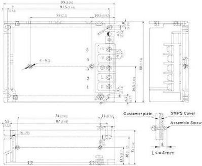 Actual product image TracoPower Power Supply,Switch Mode,5V,8A,40W