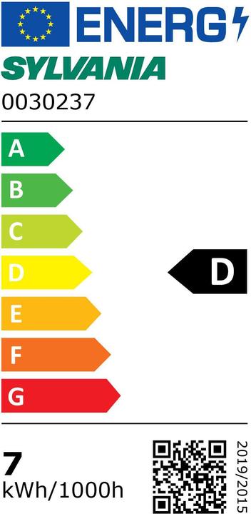 Energie-Label Sylvania ToLEDo AVANT T8 CCG L600 1000LM 840 50K RL (G13, 6.60 W, 1000 lm, 1 x, D)