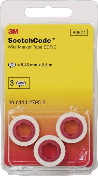 Image du produit 3M Scotchcode™ Cable Marker Refill Rolls Digit "8" 80-6114-2801-4 Contenu : 3 Rouleau(x)