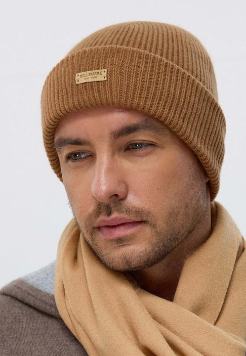 Image du produit Bellemere Headgear Ribbed Lambswool Beanie (Taille unique)